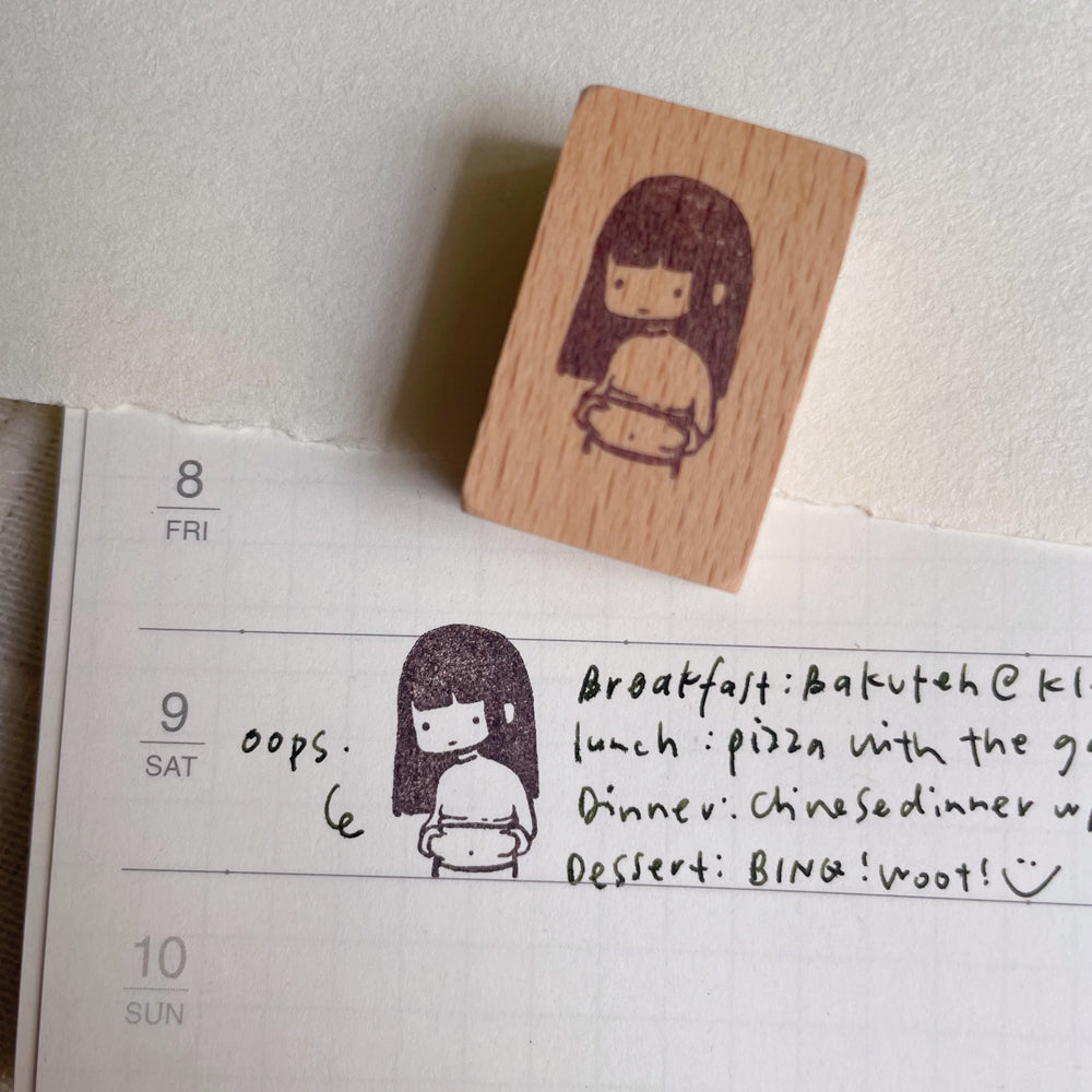 msbulat Rubber Stamp - Self-made meat (tummy) / 自作肉
