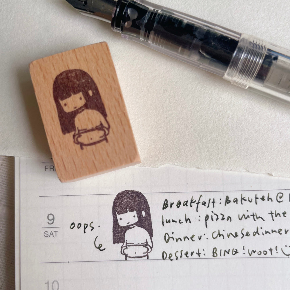 msbulat Rubber Stamp - Self-made meat (tummy) / 自作肉