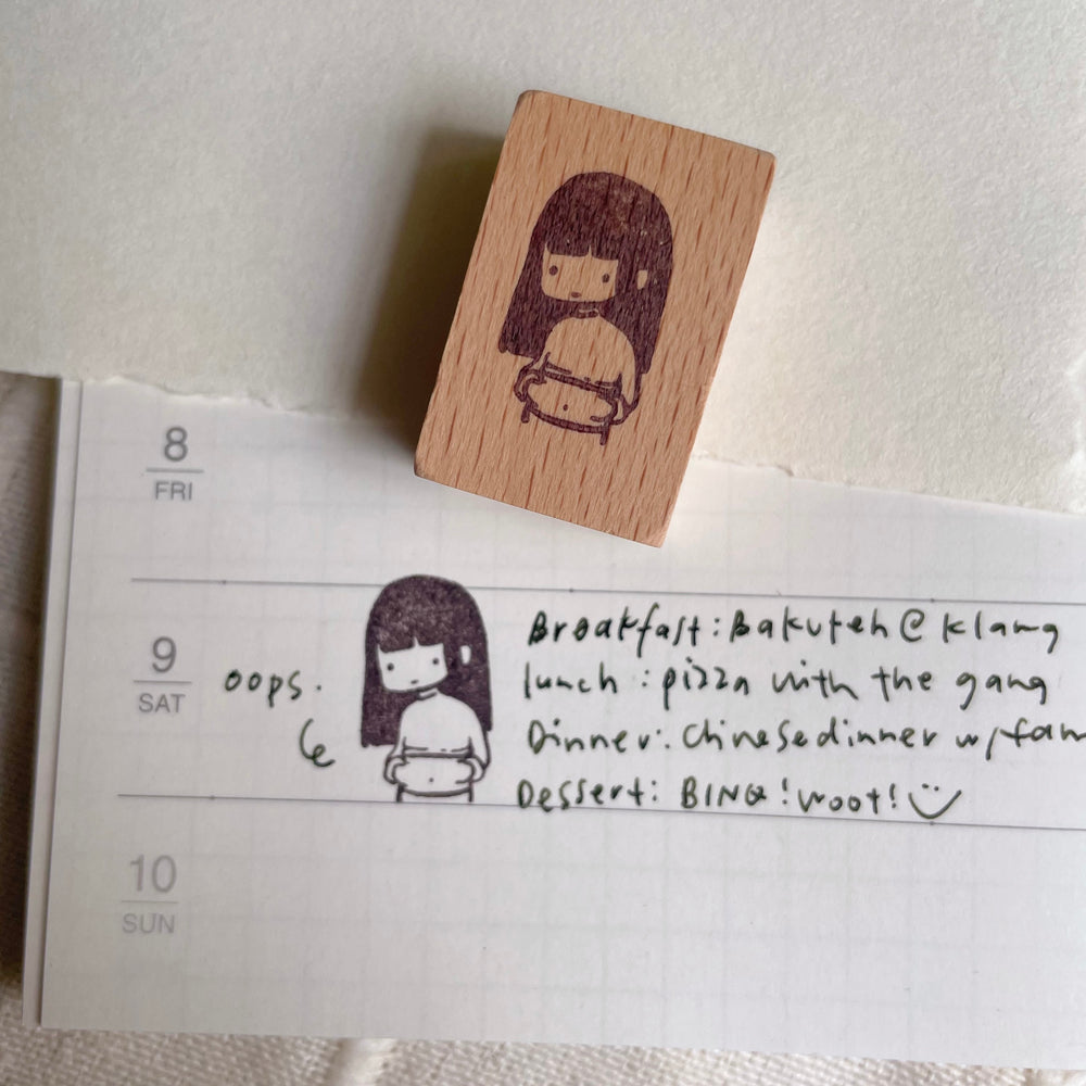 msbulat Rubber Stamp - Self-made meat (tummy) / 自作肉