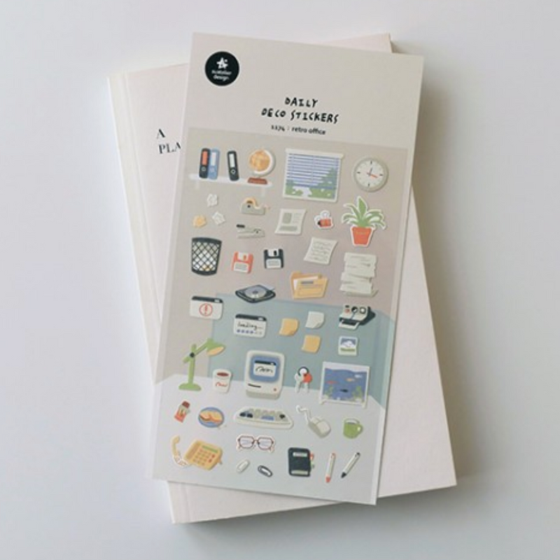 Suatelier Sticker - 1174 Retro Office
