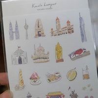 Wenyea's Illustration Sticker - Kuala Lumpur
