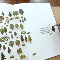 Korean Cute Suatelier Sticker - 1098 Forest