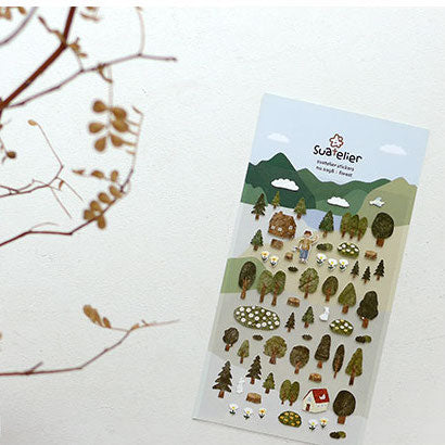Korean Cute Suatelier Sticker - 1098 Forest