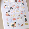 Korean Cute Suatelier Sticker - 1143 In The Library