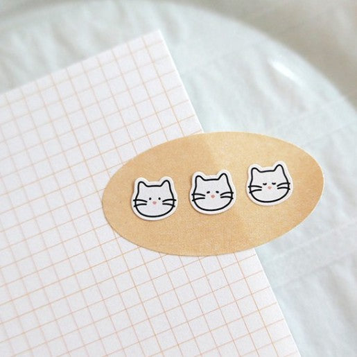 Korean Cute Suatelier Sticker - 116 Deco.09 - Cat