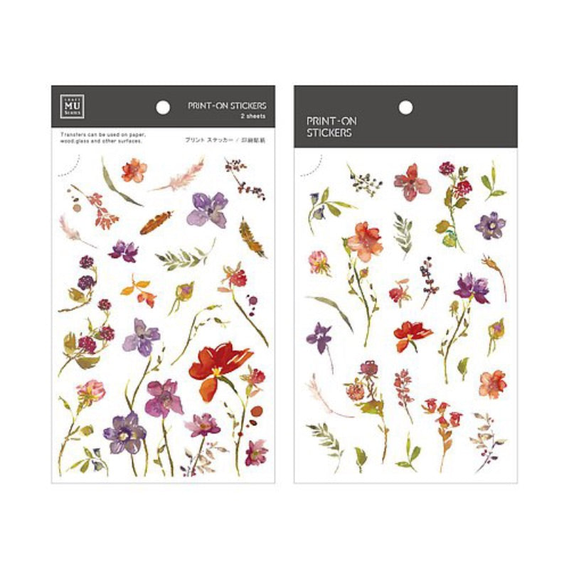 MU Print-on Sticker -158 Glowing and vibrant florals