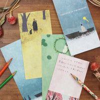 20-260 Akira Kusaka Japanese Mino Paper Memo Pad - The Cycle of the Seasons
