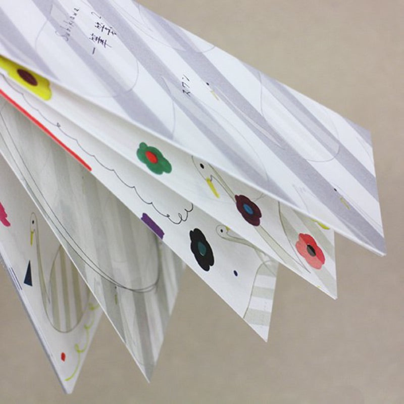 23-711 Subikiawa Japanese Mino Paper Memo Pad - Swan