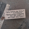 Catslife Press Rubber Stamp - It's late darling_1