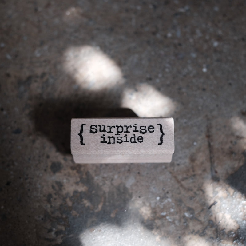 Catslife Press Rubber Stamp - Surprise inside