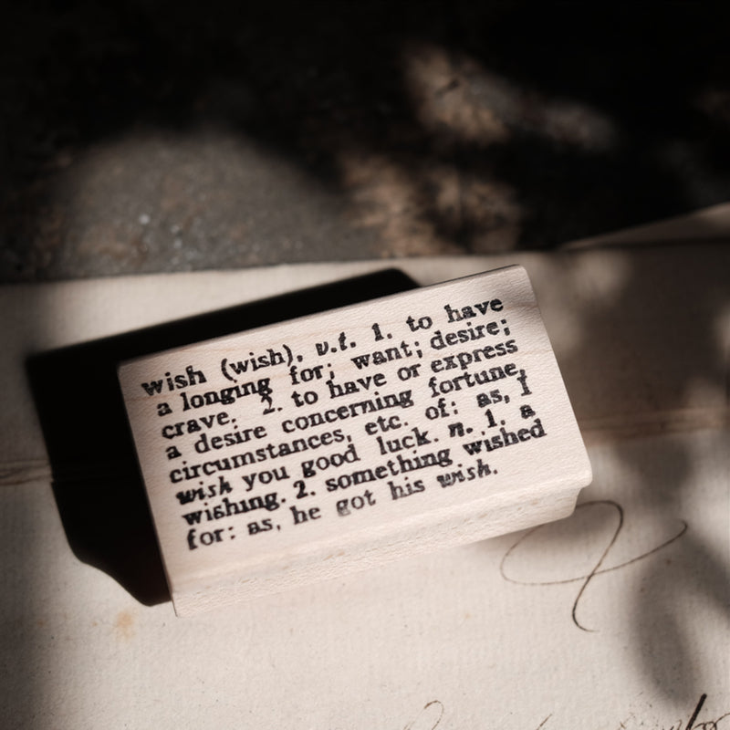 Catslife Press Rubber Stamp - Wish definition