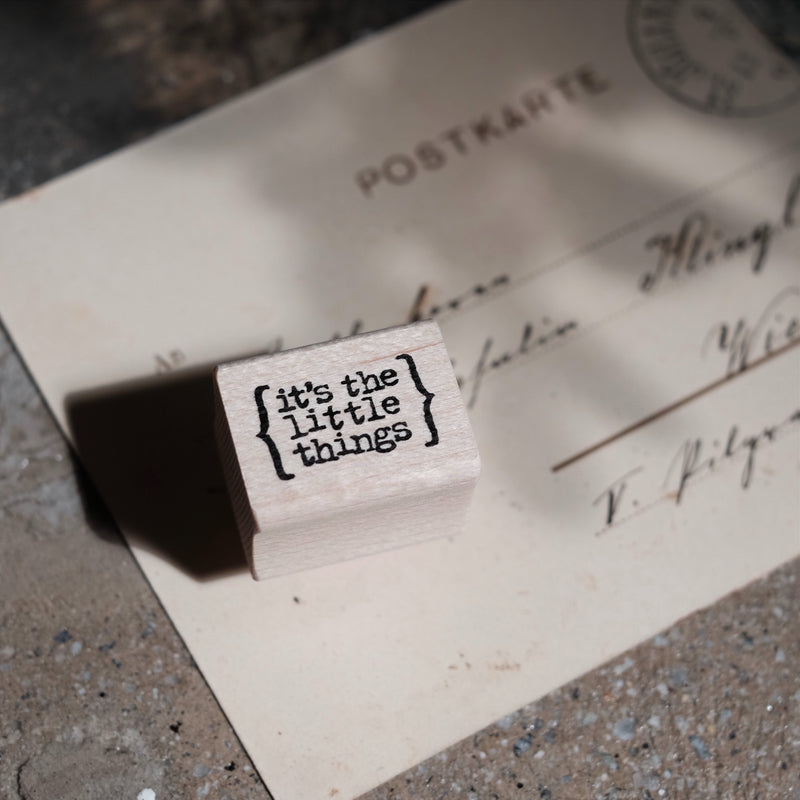 Catslife Press Rubber Stamp - it's the little things