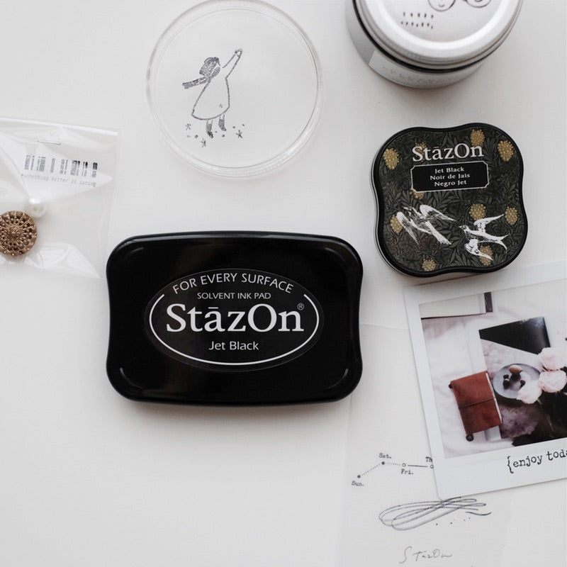 StazOn Silver Ink Pad 75 x 45 mm