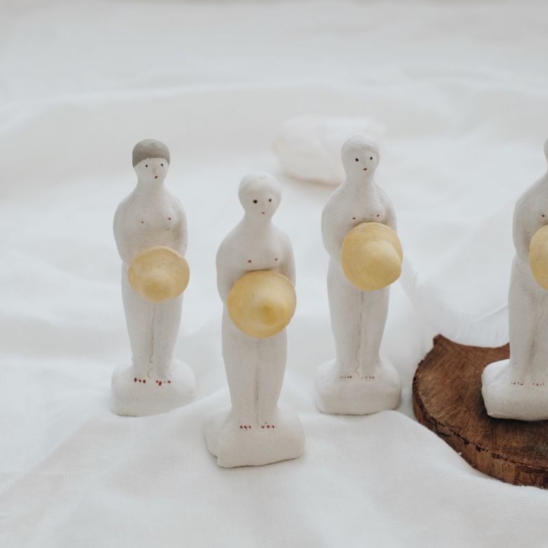 85655-03 倉敷意匠 Classiky x Yuki Nishio - Ceramic Doll - Sunny Woman