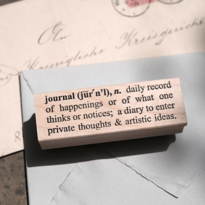 Catslife Press Rubber Stamp - Journal definition