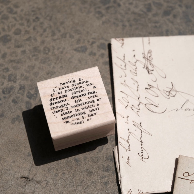 Catslife Press Rubber Stamp - Dream definition in circle