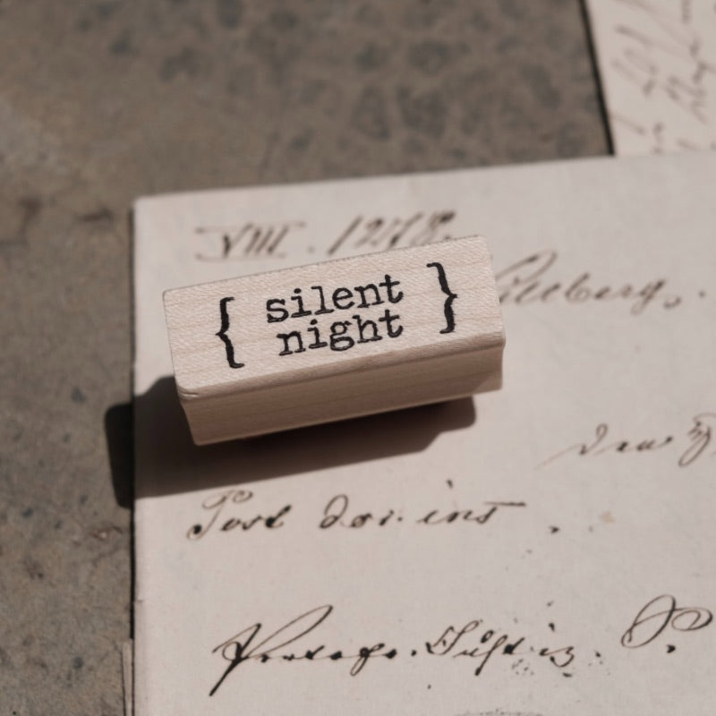 Catslife Press Rubber Stamp - Silent night
