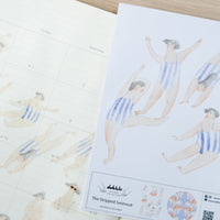 Dodolulu The Stripped Swimsuit - Sticker | 貼紙組-條子泳衣6