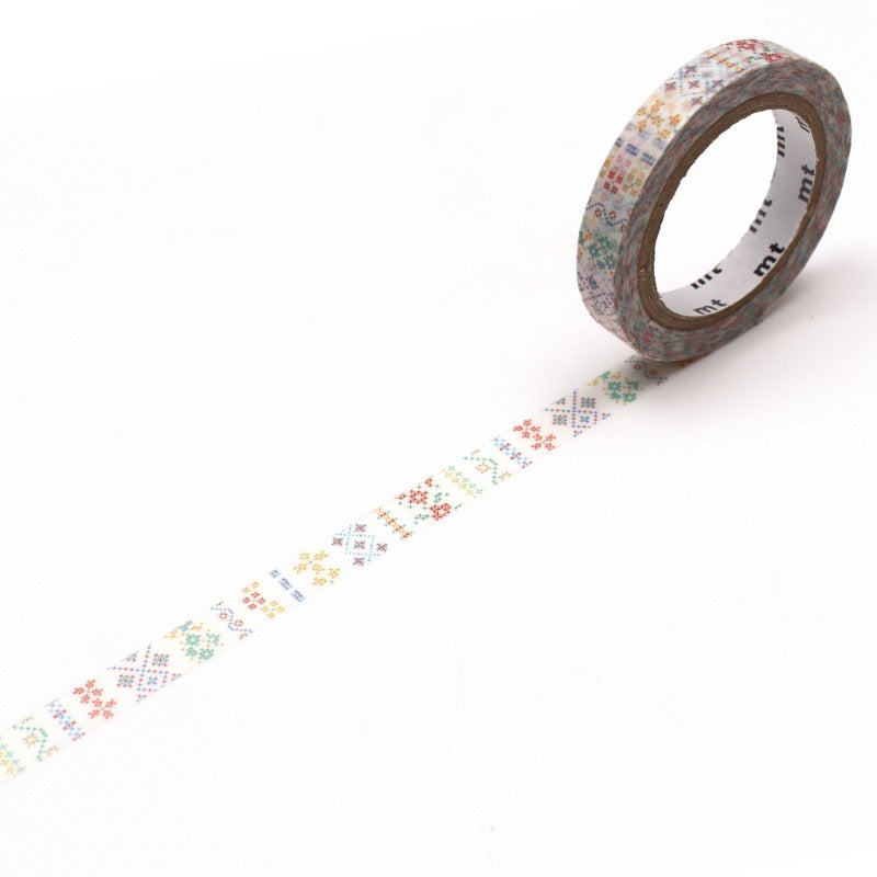 MTEX1P184 MT EX Washi Tape - Embroidery Line