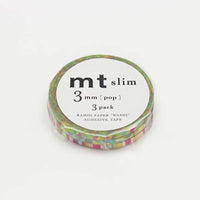 MTSLIMS06 MT Slim 3mm Washi Tape Set - Pop