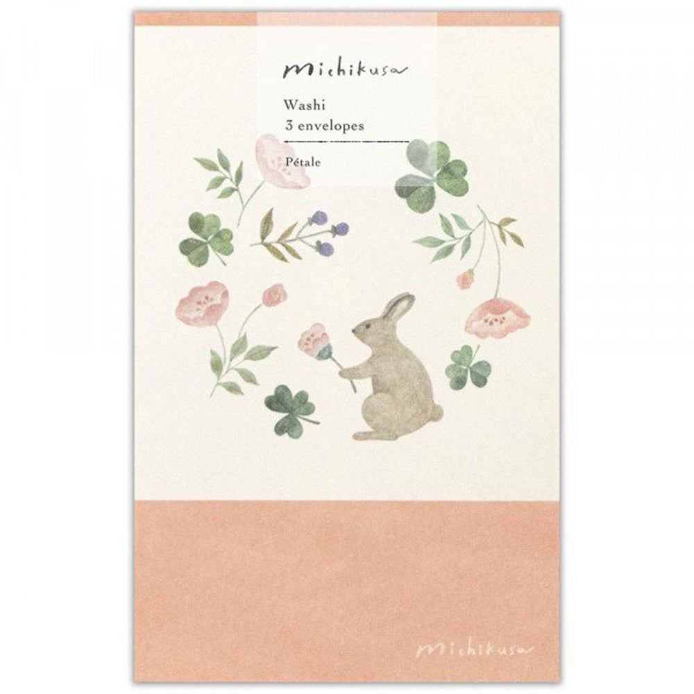 Michikusa Pochibukuro Petit Envelope Set - Petal