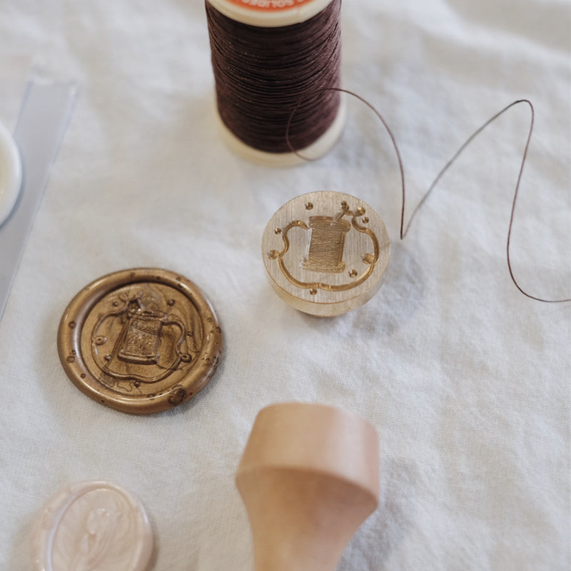 Mossland 苔岛 Living Inspired Wax Seal Stamp - A Spool of Thread