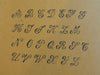 20135 倉敷意匠 Classiky Cursive Alphabet Stamp