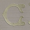 Classiky 倉敷意匠 Embossed Ornamental Alphabet Seal