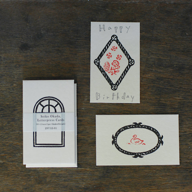 Classiky x Seiko Okada Letterpress Printed Cards