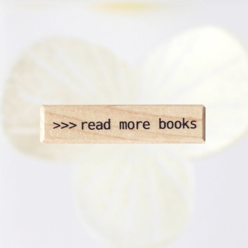 PeHo Design Rubber Stamp - Read more books