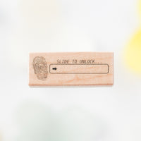 PeHo Design Rubber Stamp - Unlock with fingerprint 指纹解锁