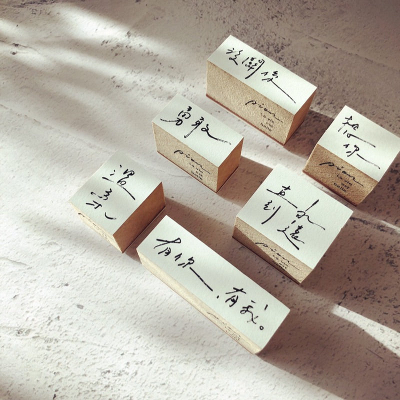 Pion Chinese Handwriting Rubber Stamp 寫寫字