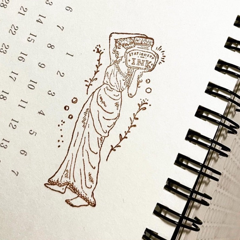 Pion Rubber Stamp - Goddess of Stationery - Set of 2 文具女神