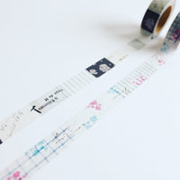 YC-004 CHECK & STRIPE : Yohaku Winter Gift Embroidery