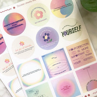 ArtsbyFion Sticker Sheet - Inspirational & Motivational Quotes