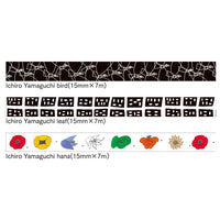 MT masking tape x Yamaguchi Ichiro Washi Tape MTYAMA01 Bird | MTYAMA02 Leaf | MTYAMA03 Hana